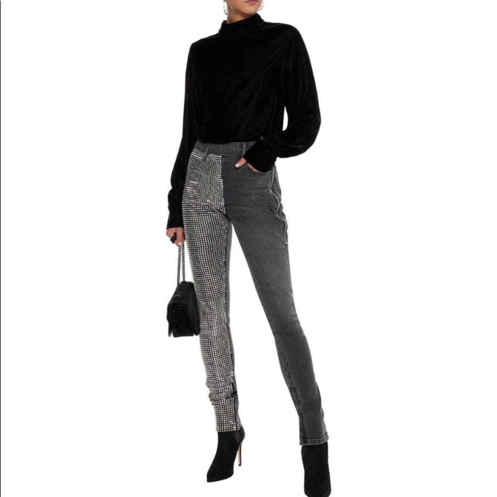 ✨ALEXANDER WANG ✨Studded Mid-rise Skinny Jeans